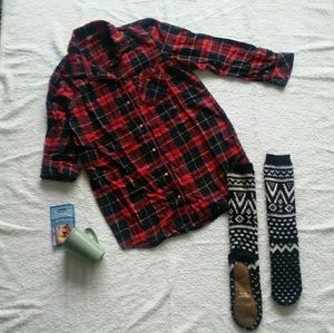 Flannel and Cozy sock combo